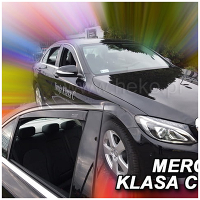 MERCEDES C-KLAS W205 4D 2014+ ΣΕΤ ΑΝΕΜΟΘΡΑΥΣΤΕΣ ΑΥΤΟΚΙΝΗΤΟΥ ΑΠΟ ΕΥΚΑΜΠΤΟ ΦΙΜΕ ΠΛΑΣΤΙΚΟ HEKO - 4 ΤΕΜ.