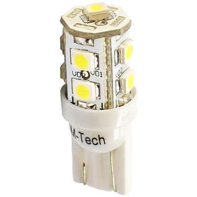 W5W 12V T10 W2,1x9,5d LED 9xSMD3528 ΠΟΡΤΟΚΑΛΙ (ΚΑΡΦΩΤΟ ΑΚΑΛΥΚΟ) BLISTER 2ΤΕΜ. M-TECH