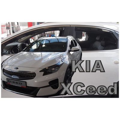 KIA XCEED 5D 2019+ ΣΕΤ ΑΝΕΜΟΘΡΑΥΣΤΕΣ ΑΥΤΟΚΙΝΗΤΟΥ ΑΠΟ ΕΥΚΑΜΠΤΟ ΦΙΜΕ ΠΛΑΣΤΙΚΟ HEKO - 4 ΤΕΜ.
