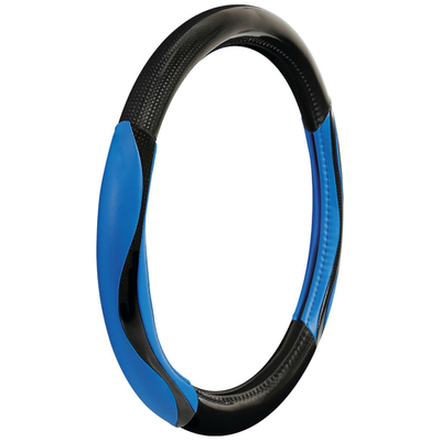 ΚΑΛΥΜΜΑ ΤΙΜΟΝΙΟΥ SILVERSTONE (M) 37/39 cm CARBON /ΜΑΥΡO-ΜΠΛΕ ΔΕΡΜΑΤΙΝΗ ΑΟΣΜΟ ECO-FRIENDLY