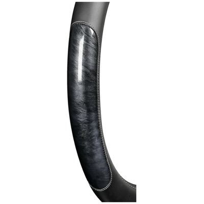 ΚΑΛΥΜΜΑ ΤΙΜΟΝΙΟΥ ΦΟΡΤΗΓΟΥ PEARL BLACK ΔΕΡΜΑΤΙΝΗ ΜΑΥΡΟ (S) 42-44cm ΟΙΚΟΛΟΓΙΚΟ ΚΑΙ ΑΟΣΜΟ