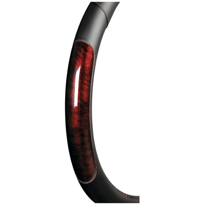 ΚΑΛΥΜΜΑ ΤΙΜΟΝΙΟΥ ΦΟΡΤΗΓΟΥ PEARL RED ΔΕΡΜΑΤΙΝΗ ΜΑΥΡΟ/ΚΟΚΚΙΝΟ (S) 42-44cm ΟΙΚΟΛΟΓΙΚΟ ΚΑΙ ΑΟΣΜΟ