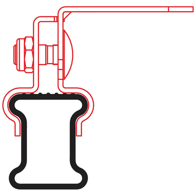 ΑΝΤΑΠΤΟΡΑΣ ΓΙΑ ΒΑΣΗ ΣΤΗΡΙΞΗΣ ΦΑΡΟΥ ΓΙΑ ΜΠΑΡΕΣ ΟΡΟΦΗΣ KARGO ΣΙΔΕΡΕΝΙΕΣ NORDRIVE -1ΤΕΜ.