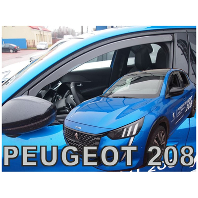 OPEL CORSA F 5D 2019+ / PEUGEOT 208 5D 2019+ ΖΕΥΓΑΡΙ ΑΝΕΜΟΘΡΑΥΣΤΕΣ ΑΠΟ ΕΥΚΑΜΠΤΟ ΦΙΜΕ ΠΛΑΣΤΙΚΟ HEKO - 2 ΤΕΜ.