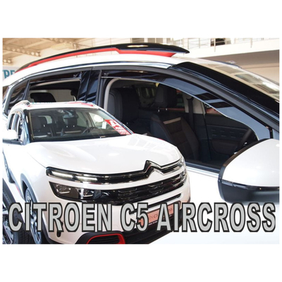 CITROEN C5 AIRCROSS 5D 2019-2021 ΣΕΤ ΑΝΕΜΟΘΡΑΥΣΤΕΣ ΑΥΤΟΚΙΝΗΤΟΥ ΑΠΟ ΕΥΚΑΜΠΤΟ ΦΙΜΕ ΠΛΑΣΤΙΚΟ HEKO - 4 ΤΕΜ.