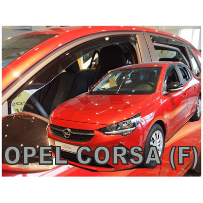 OPEL CORSA F 5D 2019+ / PEUGEOT 208 5D 2019+ ΣΕΤ ΑΝΕΜΟΘΡΑΥΣΤΕΣ ΑΥΤΟΚΙΝΗΤΟΥ ΑΠΟ ΕΥΚΑΜΠΤΟ ΦΙΜΕ ΠΛΑΣΤΙΚΟ HEKO - 4 ΤΕΜ.