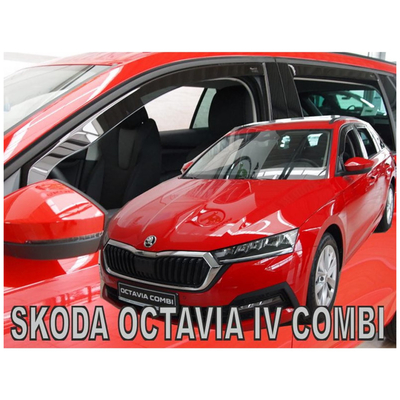 SKODA OCTAVIA 5D COMBI 2020+ ΣΕΤ ΑΝΕΜΟΘΡΑΥΣΤΕΣ ΑΥΤΟΚΙΝΗΤΟΥ ΑΠΟ ΕΥΚΑΜΠΤΟ ΦΙΜΕ ΠΛΑΣΤΙΚΟ HEKO - 4 ΤΕΜ.