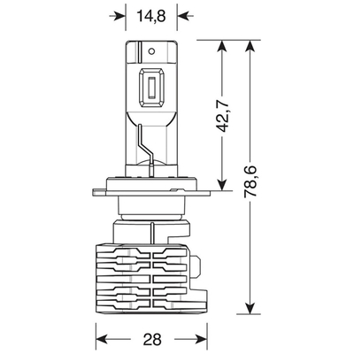 H7 HALO KILLER PX26d 9-32V -20W - 6500K - 3200lm HALO LED KIT SERIES 10 (12 LED ZES CHIPS) - 2 ΤΕΜ.