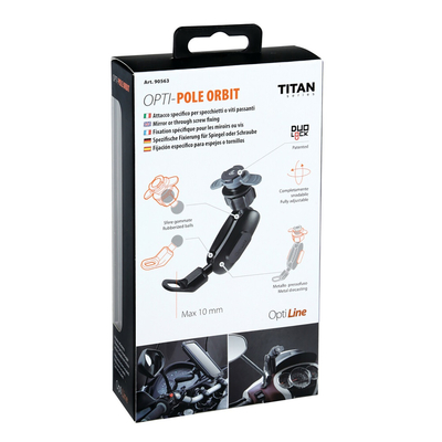 ΒΑΣΗ ΣΤΗΡΙΞΗΣ ΚΙΝΗΤΟΥ MOTO (ΓΙΑ ΚΑΘΡΕΠΤΗ) TITAN OPTI POLE ORBIT 10mm (ΓΙΑ ΘΗΚΕΣ OPTI CASE) OPTI LINE