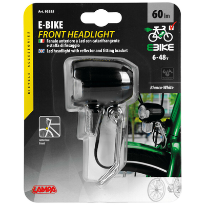 ΦΩΣ ΕΜΠΡΟΣ ΠΟΔΗΛΑΤΟΥ E-BIKE LED 6>48V 60lm ΜΕ ΑΝΑΚΛΑΣΤΗΡΑ (ΓΙΑ ΔΥΝΑΜΟ)