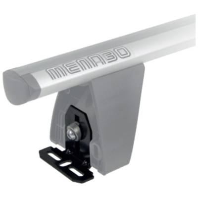 DLFIX206FP KIT TYPE FP ΑΚΡΑ (ΠΟΔΙΑ) ΓΙΑ ΜΠΑΡΕΣ ΟΡΟΦΗΣ DELTA BLACK/SILVER MENABO - 1 ΣΕΤ