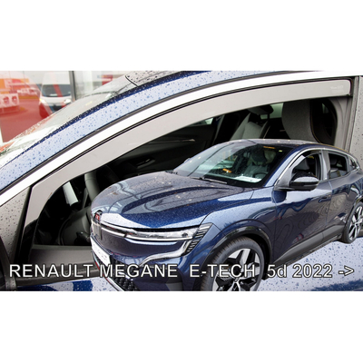 RENAULT MEGANE E-TECH 5D 2022+​ ΖΕΥΓΑΡΙ ΑΝΕΜΟΘΡΑΥΣΤΕΣ ΑΠΟ ΕΥΚΑΜΠΤΟ ΦΙΜΕ ΠΛΑΣΤΙΚΟ HEKO - 2 ΤΕΜ.