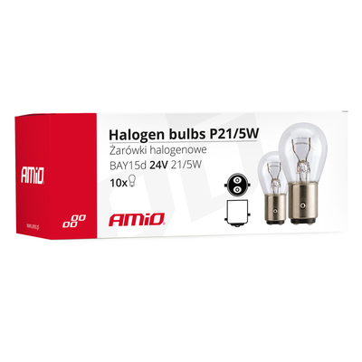 P21/5W 24V 21/5W BAY15d ΔΙΠΟΛΙΚΟ (STOP) ΑΛΟΓΟΝΟΥ ΚΟΥΤΙ 10ΤΕΜ.