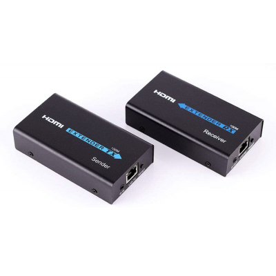POWERTECH HDMI Video Extender CAB-H115, UTP cat5/6e έως 60m, Full HD, 3D