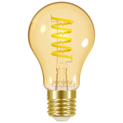 ELVHX - EL825201 | LED FILLAMENT SPIRAL AMBER|A60 4.8W(>32w) E27|2000k|350lm|{enjoysimplicity}™