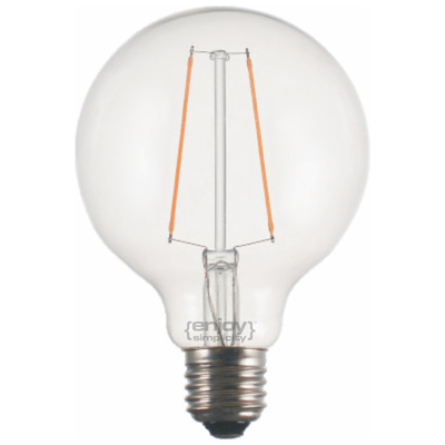 ELVHX - EL827102 | LED FILLAMENT DIM CLEAR G95-2|2.5W Ε27|2700k|200lm|{enjoysimplicity}™
