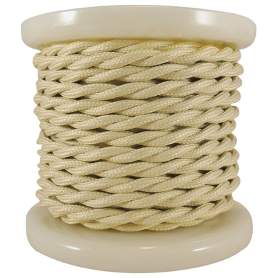 ELVHX - EL338008 | Textile Cable Τwist 2x0.75mm²- ρολλό 10mt – ΜΠΕΖ