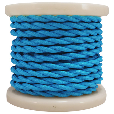 ELVHX - EL338023  | Textile Cable Τwist 2x0.75mm²- ρολλό 10mt – Γαλ'αζιο Στριφτό