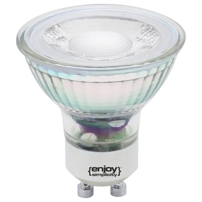 ELVHX - EL610666 | LED GU10 GLASS|6W(>60W)|6500k|550lm|38°|{enjoysimplicity}™