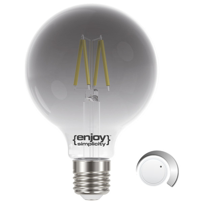 ELVHX - EL822704 | LED SMOKY FILLAMENT DIM|G95 4.5W(>25w) E27|4000k|250lm|{enjoysimplicity}™