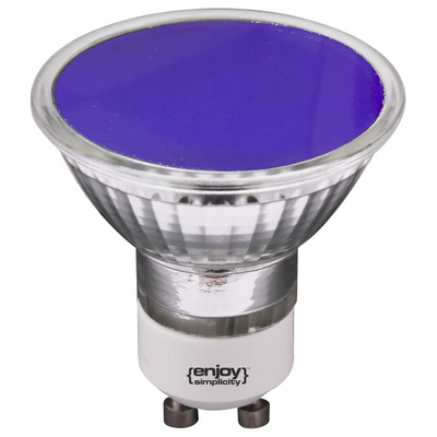 ELVHX - EL877306 | LED GU10 SMD MΠΛΕ|3W(>25W)|6500k|250lm|100°|15y|{enjoysimplicity}™