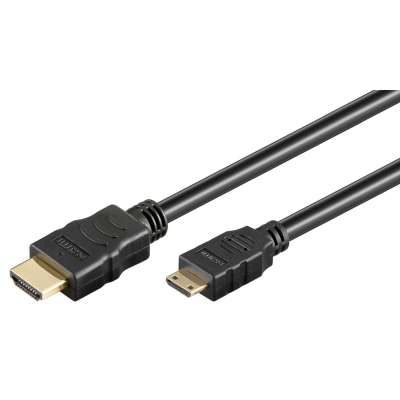GOOBAY καλώδιο HDMI σε HDMI Mini με Ethernet 31931, 4K 3D, 30AWG, 1.5m