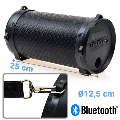 Bluetooth Ηχείο Tube Classic Black
