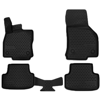 SEAT LEON 5D 2012-2019  ΜΑΡΚΕ ΠΑΤΑΚΙΑ ΣΕ ΣΚΑΦΗ TPE ΛΑΣΤΙΧΟ ΣΕ ΜΑΥΡΟ ΧΡΩΜΑ NOVLINE - 4 ΤΕΜ.