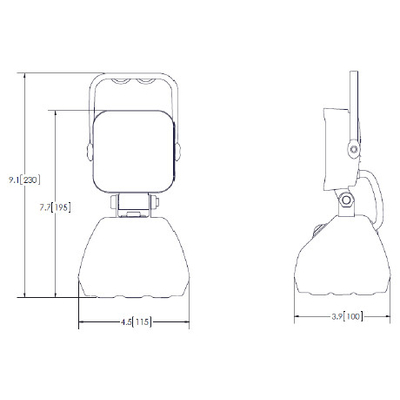 Φορητό Προβολάκι Εργασίας 25 Watt Επαναφορτιζόμενο GloboStar 88947