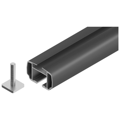 ΜΠΑΡΕΣ ΟΡΟΦΗΣ HELIO BLACK (M) 120cm ΑΛΟΥΜΙΝΙΟΥ ΜΑΥΡΗ ΜΕ ΚΛΕΙΔΑΡΙΕΣ (STANDARD RAILING) NORDRIVE - 2 TEM.