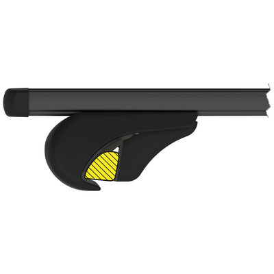 ΜΠΑΡΕΣ ΟΡΟΦΗΣ HELIO BLACK (M) 120cm ΑΛΟΥΜΙΝΙΟΥ ΜΑΥΡΗ ΜΕ ΚΛΕΙΔΑΡΙΕΣ (STANDARD RAILING) NORDRIVE - 2 TEM.