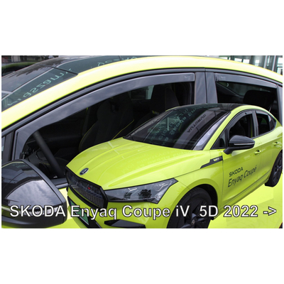SKODA ENYAQ COUPE 5D 2022+​ ΣΕΤ ΑΝΕΜΟΘΡΑΥΣΤΕΣ ΑΥΤΟΚΙΝΗΤΟΥ ΑΠΟ ΕΥΚΑΜΠΤΟ ΦΙΜΕ ΠΛΑΣΤΙΚΟ HEKO - 4 ΤΕΜ.