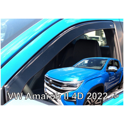 VW AMAROK 4D 2022+ ΖΕΥΓΑΡΙ ΑΝΕΜΟΘΡΑΥΣΤΕΣ ΑΠΟ ΕΥΚΑΜΠΤΟ ΦΙΜΕ ΠΛΑΣΤΙΚΟ HEKO - 2 ΤΕΜ.