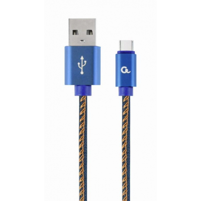 ΚΑΛΩΔΙΟ ΕΠΕΝΔΥΣΗ JEANS USB 2.0 to Type-C 1 m - GM-JEANS-TYPEC-1M
