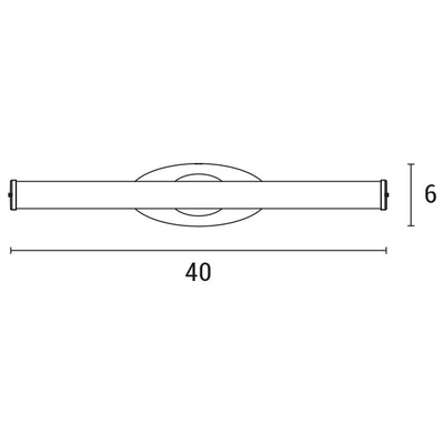 ARTE ILLUMINA ΦΩΤΙΣΤΙΚΟ ΜΠΑΝΙΟΥ LED 6W 4000Κ 400X130X60 ΝΙΚΕΛ