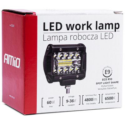 ΠΡΟΒΟΛΕΑΣ ΕΡΓΑΣΙΑΣ WORKING LAMP LED 20xSMD 60W 9-36V 6.500K 4.800lm 95x74x55mm AWL36 ΑMiO - 1 TEM.
