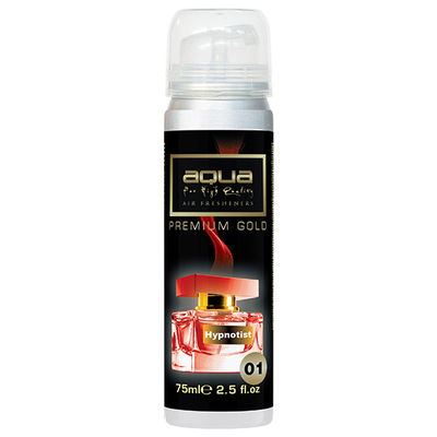 ΑΡΩΜΑΤΙΚΟ ΑΥΤΟΚΙΝΗΤΟΥ ΣΕ ΣΠΡΕΙ (SPRAY)  ΜΕ ΑΡΩΜΑ HYPNOTIST PREMIUM GOLD SERIES 75ml AQUA - 1 TEM.