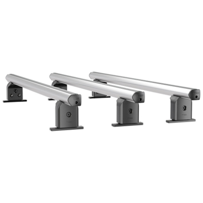Πλήρες Σετ με Μπάρες Οροφής Αλουμινίου Airdyn B 165 cm και Άκρα Τοποθέτησης για Επαγγελματικά Οχήματα και Van Menabo - 3 τεμ.