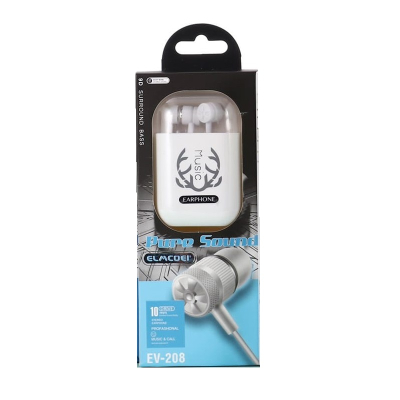 Ενσύρματα ακουστικά - EV-208 - 202289 - White