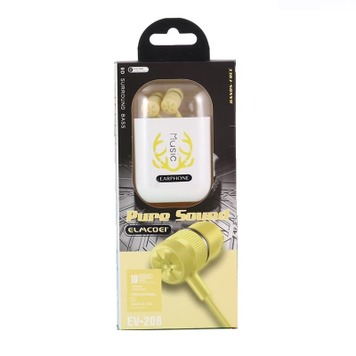 Ενσύρματα ακουστικά - EV-208 - 202289 - Yellow
