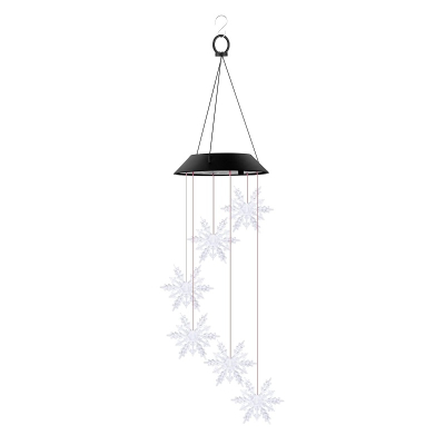 Ηλιακό χριστουγεννιάτικο διακοσμητικό με φωτισμό LED - Χιονονιφάδα - 150487