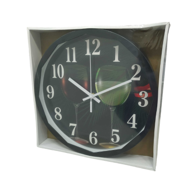 Ρολόι τοίχου - XH-B3017-4 - 30cm - 301745 - Black