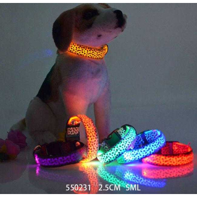 Φωτεινό περιλαίμιο - κολάρο σκύλου - 2.5cm - S/M/L - 550231