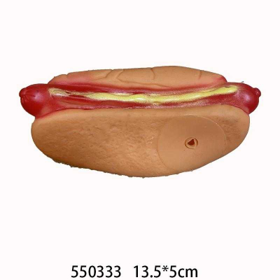 Παιχνίδι σκύλου Latex Hot Dog - 13.5x5cm - 550333