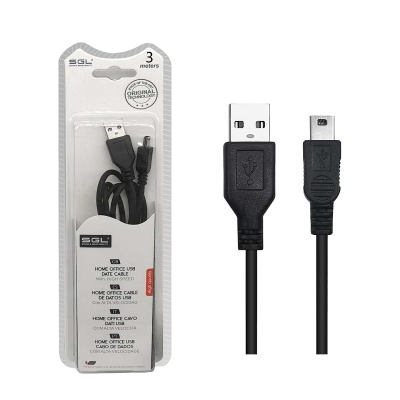 Καλώδιο μεταφοράς δεδομένων - Data - 3S - USB-A male/USB mini male - 3m - 097190