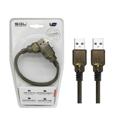 Αντάπτορας καλώδιο USB 2.0 - AA-01 - USB-A male/male - 20cm - 098135