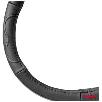 ΚΑΛΥΜΜΑ ΤΙΜΟΝΙΟΥ ΑΠΟ ΤΕΧΝΟΔΕΡΜΑ 41-43CM SWC-49-XL ΣΕ ΜΑΥΡΟ ΧΡΩΜΑ ΜΕ ΜΑΥΡΕΣ ΡΑΦΕΣ AMIO - 1 ΤΕΜ.