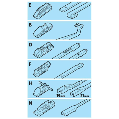 ΥΑΛΟΚΑΘΑΡΙΣΤΗΡΑΣ GRAN PREE SPEED MULTI-FIT ΜΕ 6 ΑΝΤΑΠΤΟΡΕΣ 33CM 13'' LAMPA - 1 TEM.