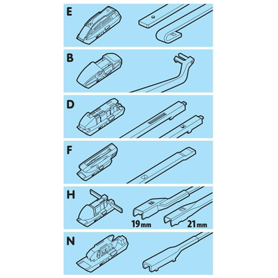 ΥΑΛΟΚΑΘΑΡΙΣΤΗΡΑΣ GRAN PREE SPEED MULTI-FIT ΜΕ 6 ΑΝΤΑΠΤΟΡΕΣ 35CM 14'' LAMPA - 1 TEM.