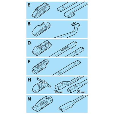 ΥΑΛΟΚΑΘΑΡΙΣΤΗΡΑΣ GRAN PREE SPEED MULTI-FIT ΜΕ 6 ΑΝΤΑΠΤΟΡΕΣ 38CM 15'' LAMPA - 1 TEM.